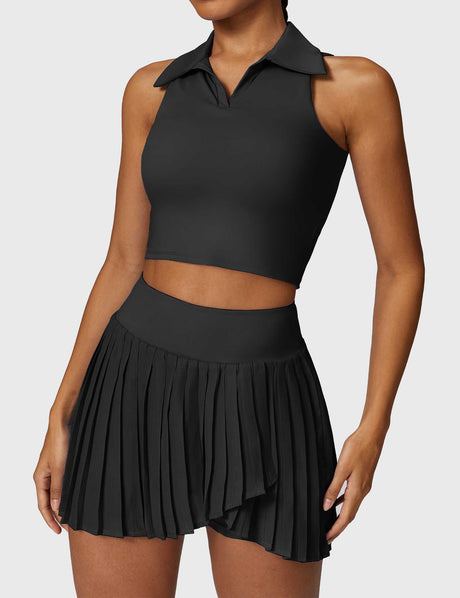 Sparkiah Crop Top Tennis Skirt Sets