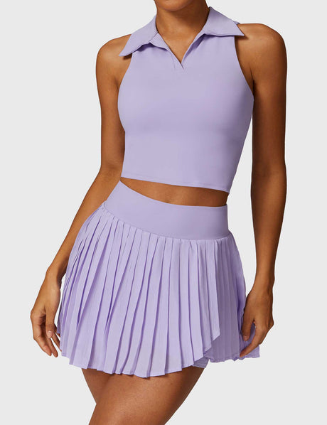 Sparkiah Crop Top Tennis Skirt Sets