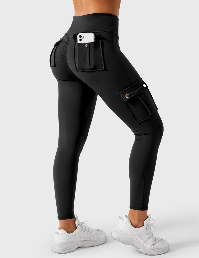 Sparkiah Cargo Scrunch Leggings with Pockets