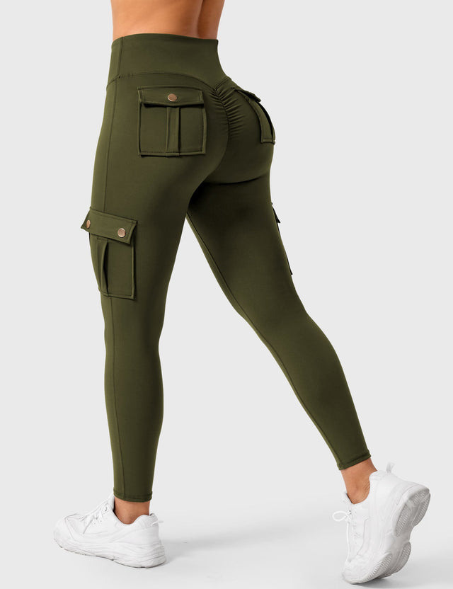 Sparkiah Cargo Scrunch Leggings with Pockets