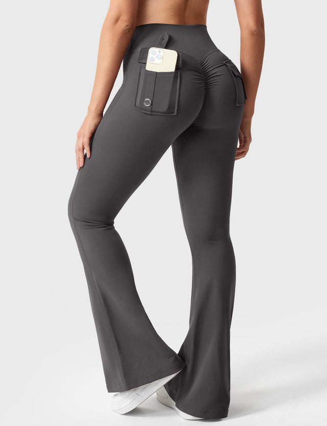 Sparkiah Brittany Flared Leggings with Pockets