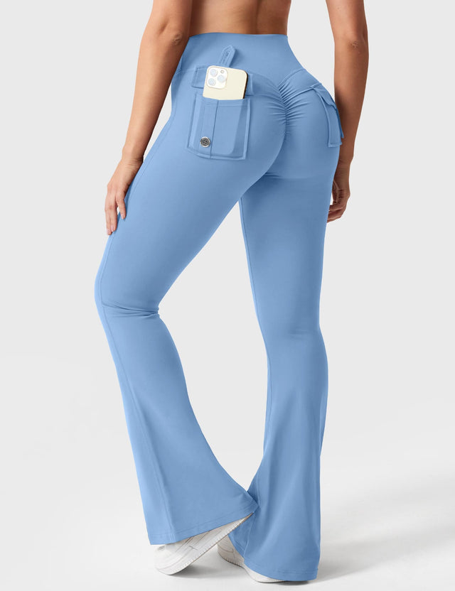 Sparkiah Brittany Flared Leggings with Pockets