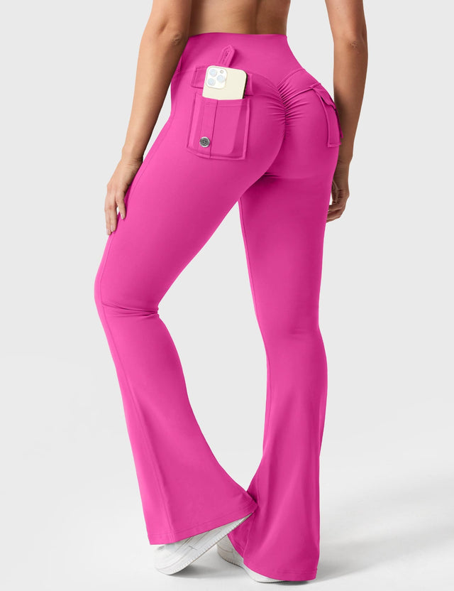 Sparkiah Brittany Flared Leggings with Pockets